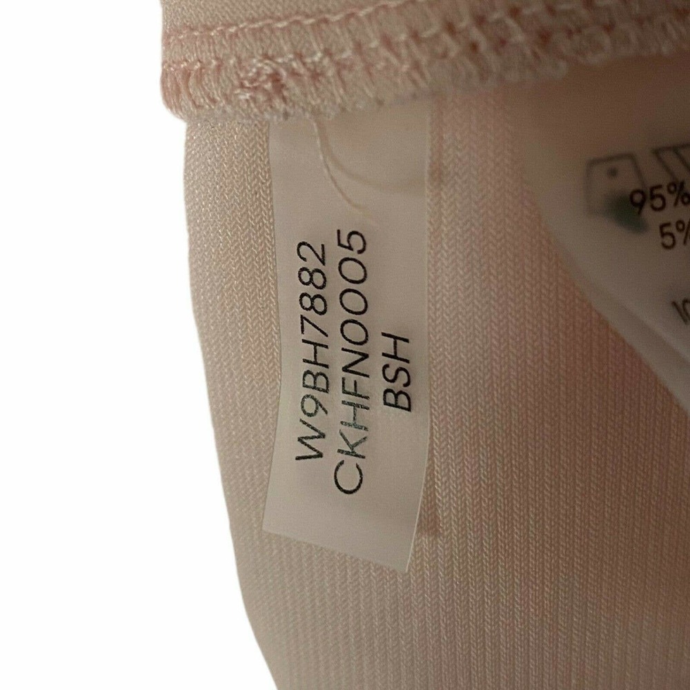 Calvin Klein Women's Top Size 2XL Short Sleeves Embellished Flutter Pink New - Picture 12 of 12